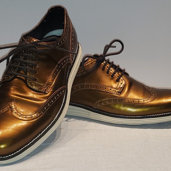 Cole Haan Original Grand Men's Copper Wingtip 9.5M - Picture 2 of 5